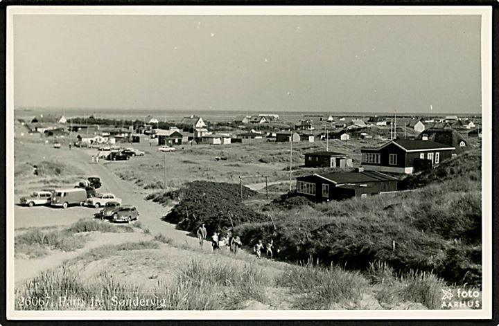 Søndervig. Parti fra stranden. Stjerne foto no. 26067.