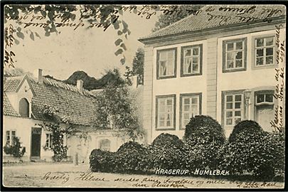 Krogerup Højskole (Fejlstavet på kortet Kragerup). No. 196.