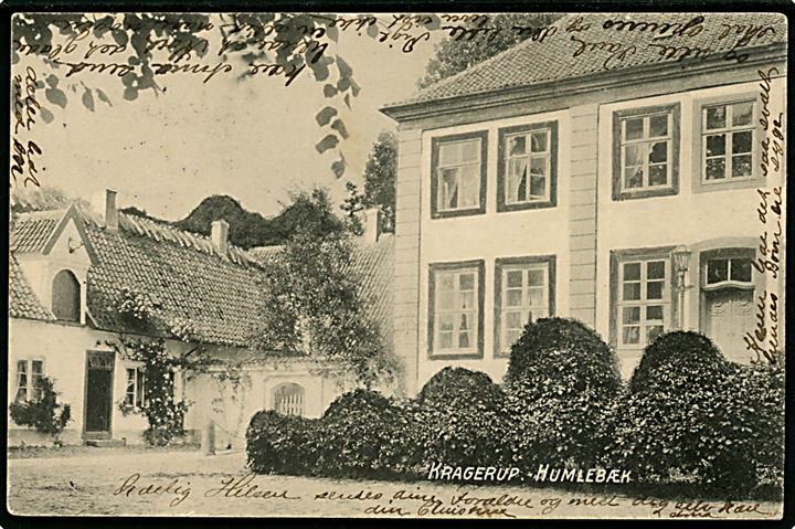 Krogerup Højskole (Fejlstavet på kortet Kragerup). No. 196.