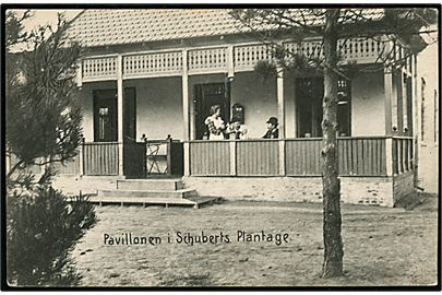 Ringkjøbing, Pavillonen i Schuberts Plantage. N. P. Holm no. 6242.