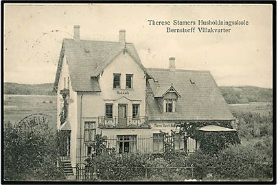 Gentofte, “Bakkely” Skovvej 7, Therese Stamers Husholdningsskole, Bernstorff Villakvarter. U/no. 