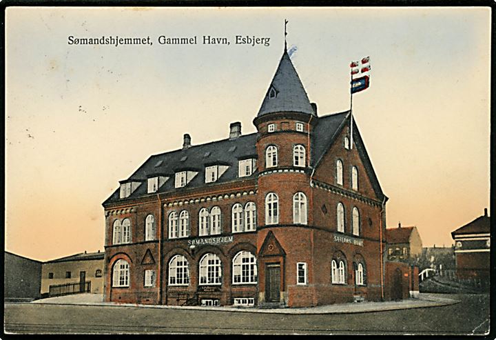 Esbjerg. Sømandshjemmet på Gammel Havn. N.P. Andersen no. u 29.