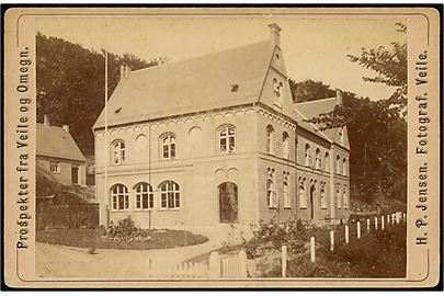  Vejle, Forskoleseminariet 1894-95. Fotografi monteret på karton fra Fotograf H. P. Jensen, Vejle.