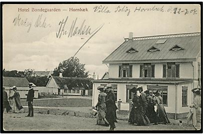 Hornbæk, Hotel Bondegaarden. J. M. no. 545.