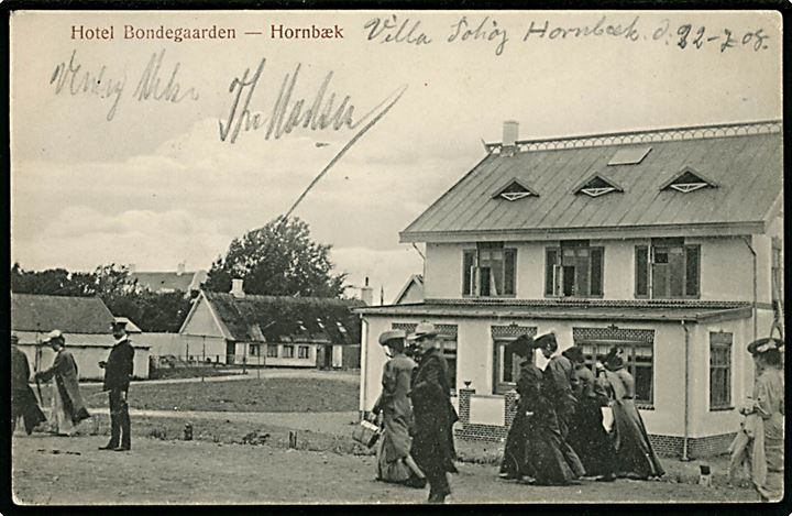 Hornbæk, Hotel Bondegaarden. J. M. no. 545.