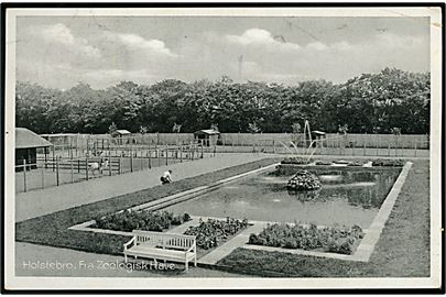 Holstebro Zoologisk Have. Åbnede i 1935 og lukkede igen 1941, pga. af  krigen! Stenders no. Holstebro 100.