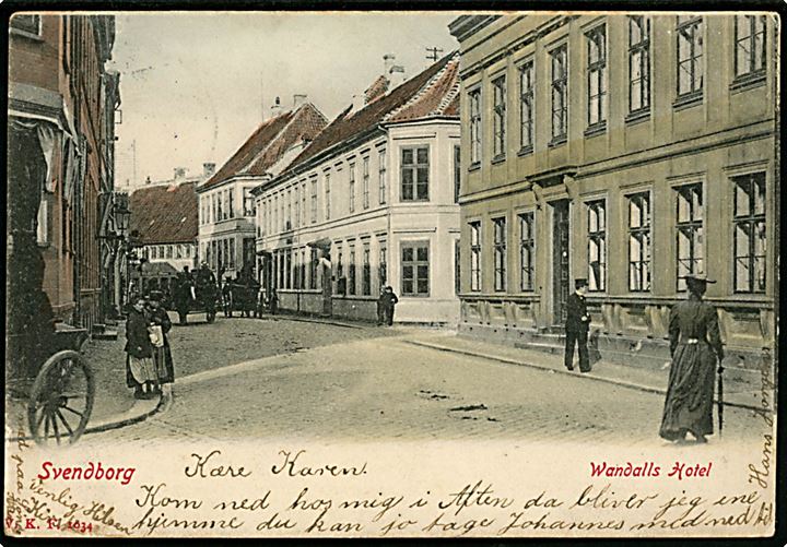 Svendborg, Wandalls Hotel. V.K.F. no. 1034.