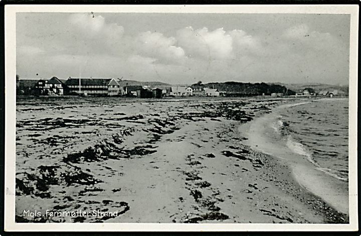 Femmøller strand. Stenders no. 74502.