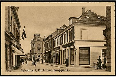 Nykøbing F., Langgade. V. Kristoffersen u/no.