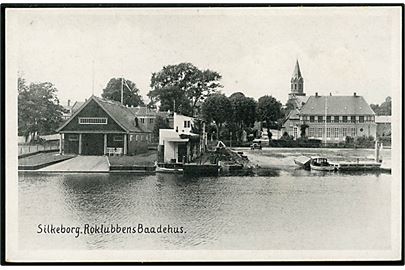 Silkeborg, Roklubbens bådehus. Stenders no. 64551.