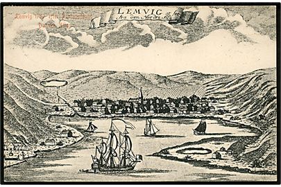 Lemvig. Parti fra Pontoppidans Danske Atlas 1767. Wille Gøgaard u/no. 