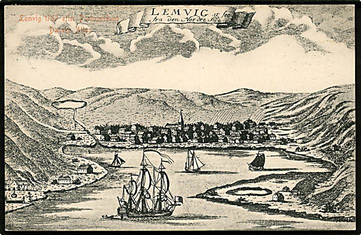 Lemvig. Parti fra Pontoppidans Danske Atlas 1767. Wille Gøgaard u/no. 