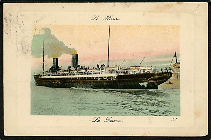 La Savoie, S/S, Compagnie Générale Transatlantique i Le Havre. Hj.knæk.