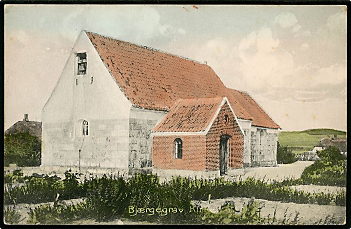 Vester Bjerregrav Kirke ved Møldrup. Stenders no. 6926.