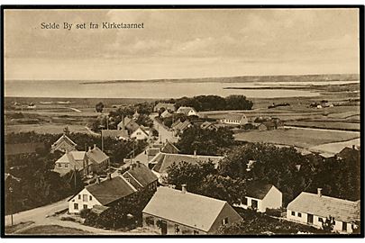 Selde, udsigt over landsbyen. Chr. Andersen no. d26.