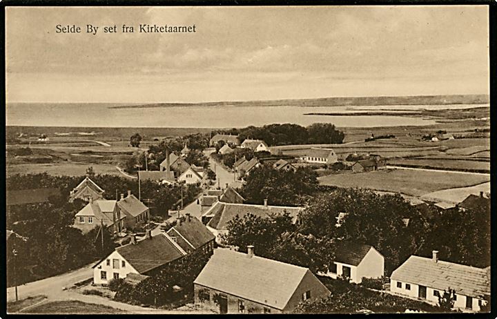 Selde, udsigt over landsbyen. Chr. Andersen no. d26.