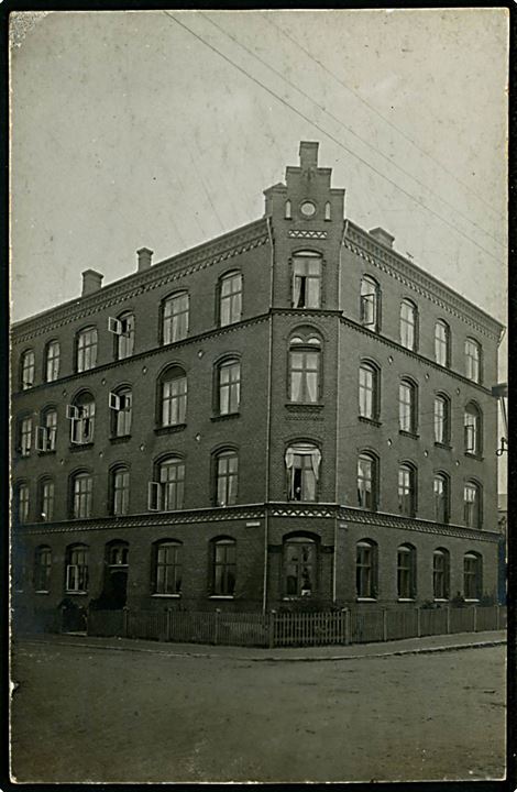 Odense, Læsøegade hj. Jagtvej. Fotokort u/no.