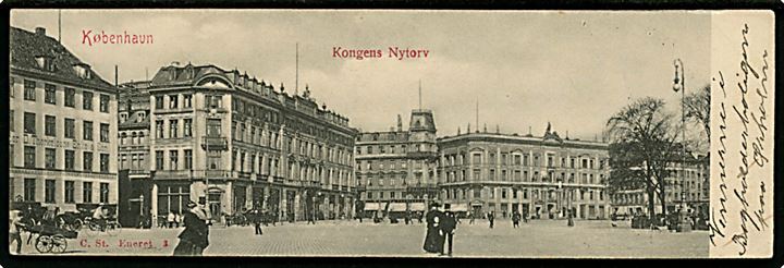 Købh., Kongens Nytorv. ½-tryksagskort Stenders no. 3. 