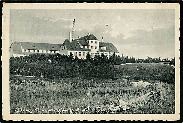 Snoghøj. Folke og Gymnastikhøjskolen for kvinder. J.A.F. no. 2045.