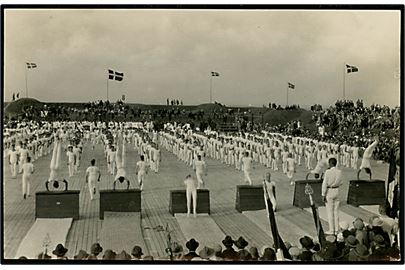 Dybbøl, Nordisk Idrætsstævne 1928. Fotokort u/no.