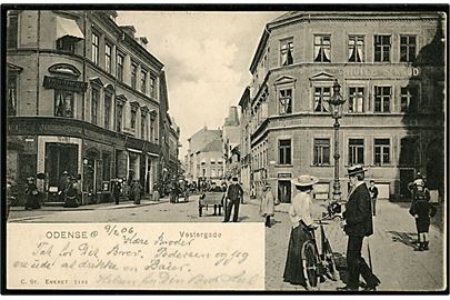 Odense. Vestergade. Stenders no. 2195.