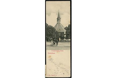 Købh., Frederiksberg Kirke. ½-tryksagskort, Stenders no. 4.