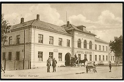 Korsør med hotel Korsør. N. Zachariassens u/no. 