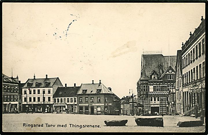 Ringsted. Torv med Tingstenene. A. Flensborg no. 439.
