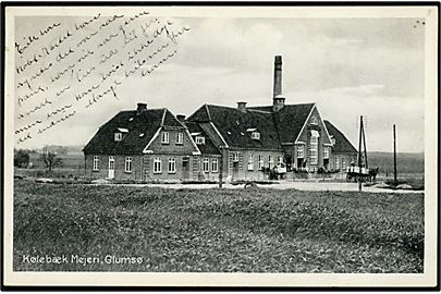 Kølebæk mejeri ved Glumsø. Stenders no. 68518.