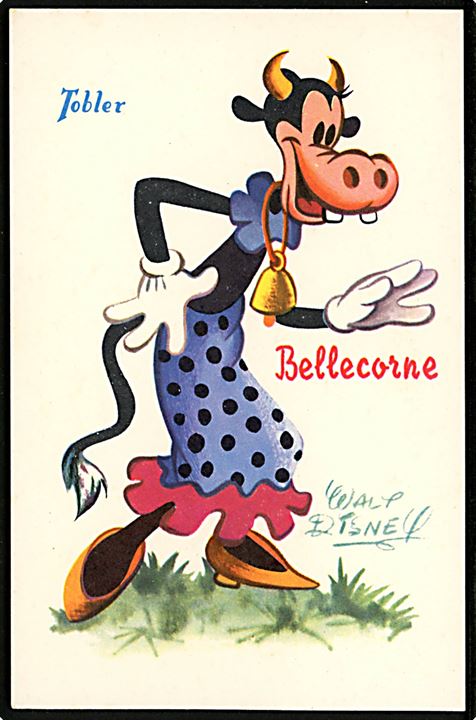 Walt Disney. Nora Malkeko. Fransk reklame for “Tobler” chocolade. Georges Lang, Paris u/no.