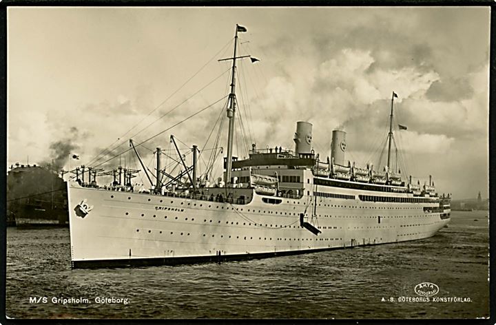 Gripsholm, M/S, Svensk Amerika Linie no. 20.