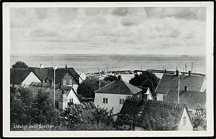 Sletten, udsigt mod havnen. Stenders no. 78468.