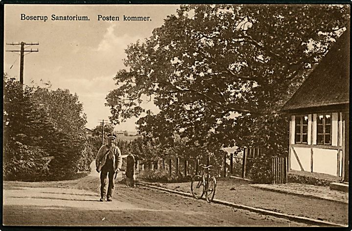 Boserup Sanatorium ved Roskilde. Posten kommer. E. Flensborg no. 936.