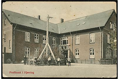 Hjørring Postkontor. L. Christensen no. 758. Mindre fejl.