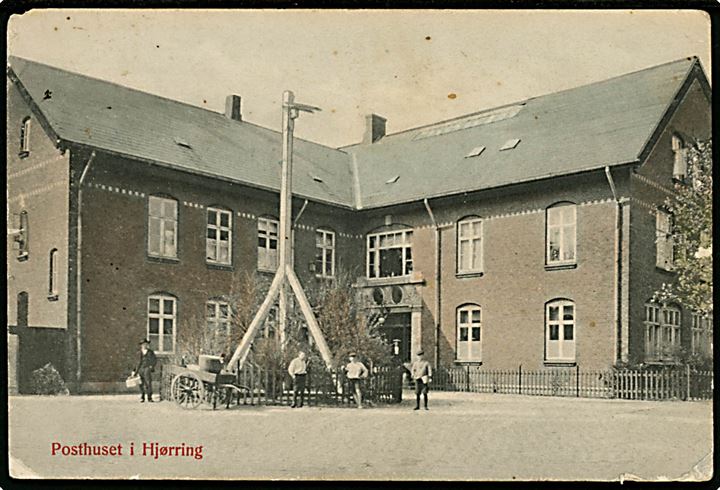 Hjørring Postkontor. L. Christensen no. 758. Mindre fejl.