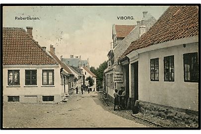 Viborg, Reberbanen med F. Andersens Gæstgiveri. U/no.