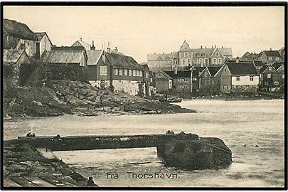 Thorshavn, havneparti. Z. Heinesen no. 3243.