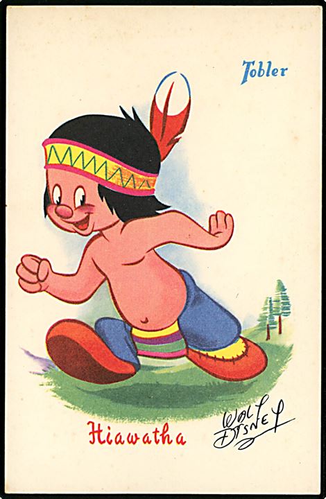 Walt Disney. Little Hiawatha. Fransk reklame for “Tobler” chocolade. Georges Lang, Paris u/no.