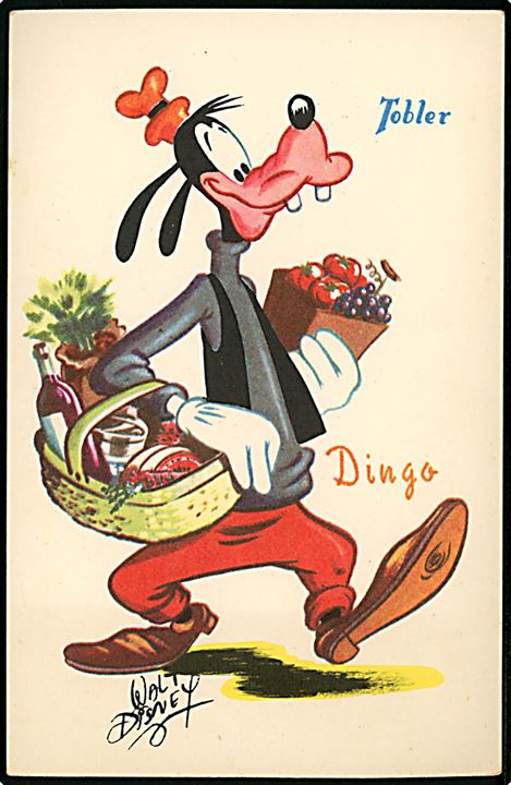 Walt Disney. Fedtmule. Fransk reklame for “Tobler” chocolade. Georges Lang, Paris u/no.