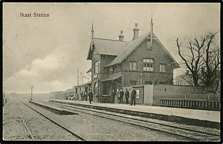 Ikast jernbanestation. P. Hansen u/no.