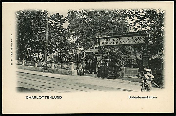 Charlottenlund Søbadeanstalten. Sk. B. & Kf. no. 745.