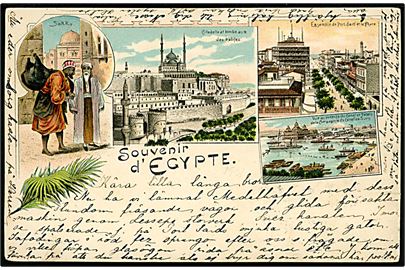 Egypten, Souvenir d'Egypte med prospekter. 