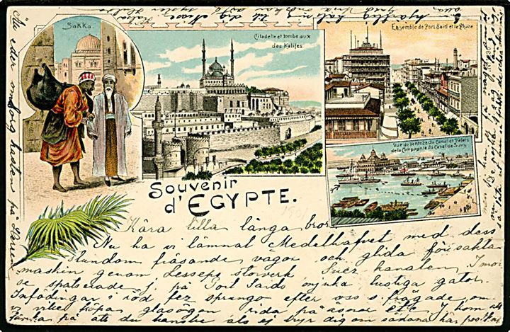 Egypten, Souvenir d'Egypte med prospekter. 