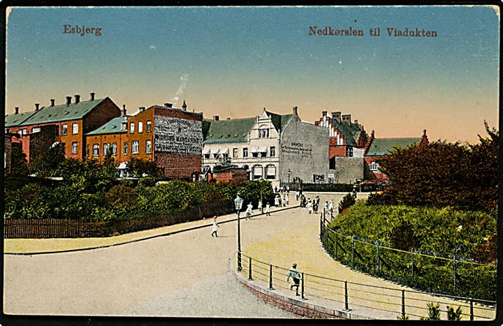 Esbjerg. Nedkørslen ved Viadukten. C.J.C. no. 72.