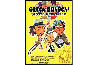 Olsen banden sidste bedrifter. Reklamekort. Nordisk Films Kompagni. Peter Jørgensen u/no. 