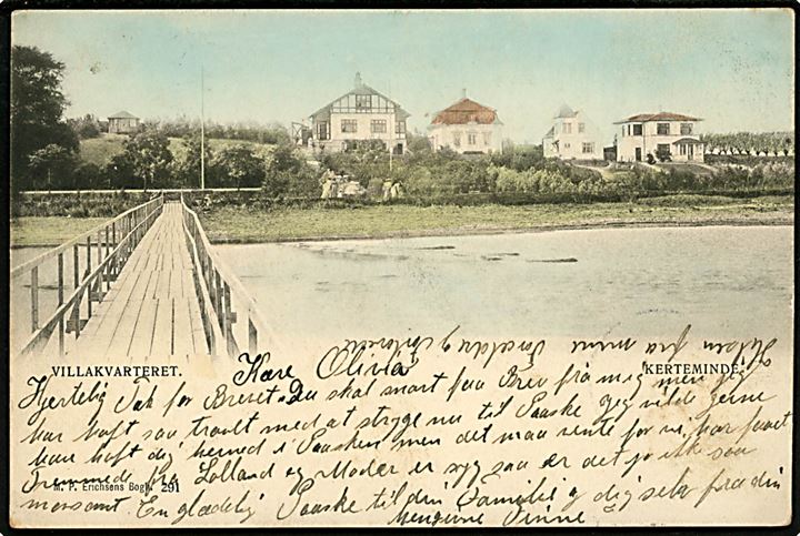 Kerteminde. villakvarteret. M. P. Erichsen no. 291.