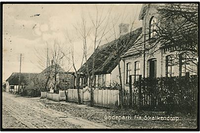 Skalkendrup, gadeparti. H. Nielsen, Aunslev. 