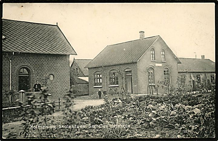 Særslev Højskole, Holmen og Skolestuen. No. 5290.