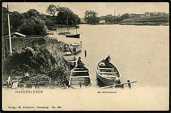 Haderslev, Am Mühlenteich. W. Brüshaber no. 450.