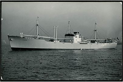 Lista, M/S,  A/S J. Ludwig Mowinckels Rederi, Bergen. Fotokort u/no.